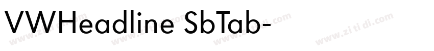 VWHeadline SbTab字体转换